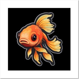 Goldfish Lovers Cute Goldfish Posters and Art